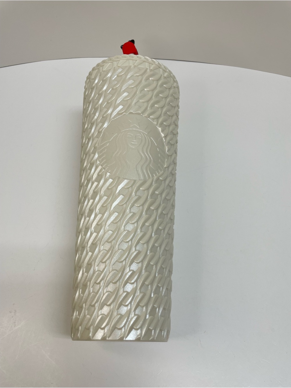 Starbucks Pearl White Textured Stainless Tumbler
